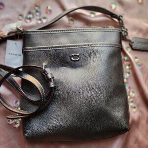 Silver Coach Crossbody Purse